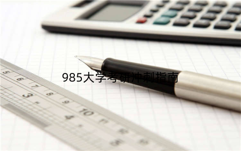985大学考研冲刺指南