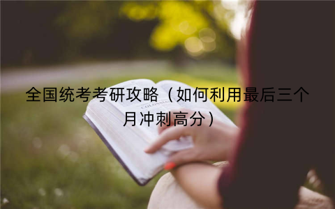 全国统考考研攻略（如何利用最后三个月冲刺高分）
