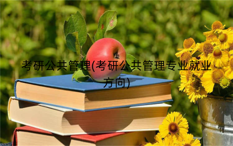 考研公共管理(考研公共管理专业就业方向)