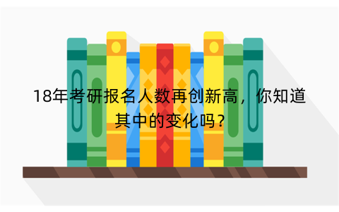 18年考研报名人数再创新高，你知道其中的变化吗？