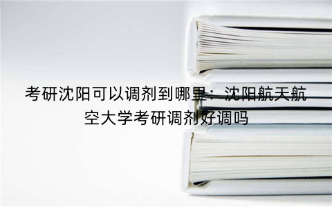 考研沈阳可以调剂到哪里：沈阳航天航空大学考研调剂好调吗
