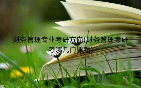 财务管理专业考研方向(财务管理考研考哪几门课程)