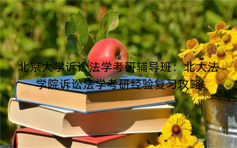 北京大学诉讼法学考研辅导班：北大法学院诉讼法学考研经验复习攻略