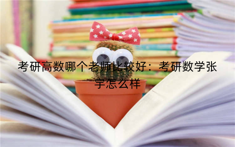 考研高数哪个老师比较好：考研数学张宇怎么样