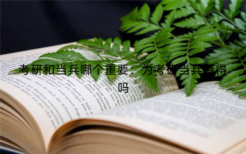 考研和当兵哪个重要：为考研当兵值得吗