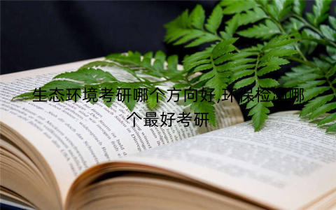 生态环境考研哪个方向好,环保检测哪个最好考研