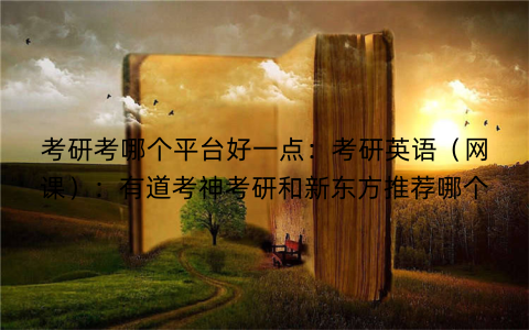 考研考哪个平台好一点：考研英语（网课）：有道考神考研和新东方推荐哪个