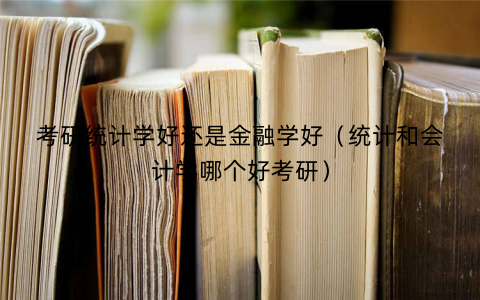 考研统计学好还是金融学好（统计和会计学哪个好考研）