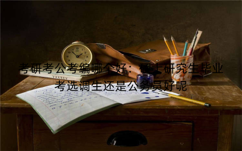 考研考公考编哪个好：硕士研究生毕业考选调生还是公务员好呢
