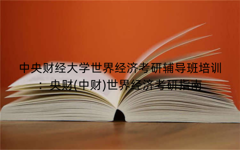中央财经大学世界经济考研辅导班培训：央财(中财)世界经济考研指南