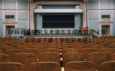 学科音乐研究生考哪些学校比较好（音乐毕业于哪个学校好考研）