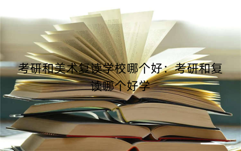 考研和美术复读学校哪个好：考研和复读哪个好学